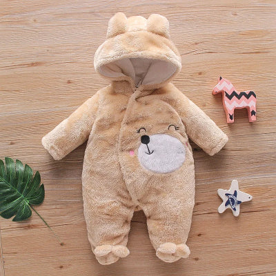 combinaison bebe polaire beige