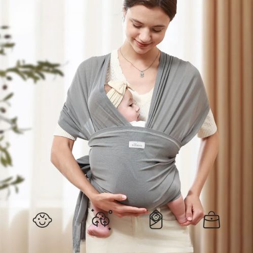 ECHARPE DE PORTAGE | Gris - Maman Confort