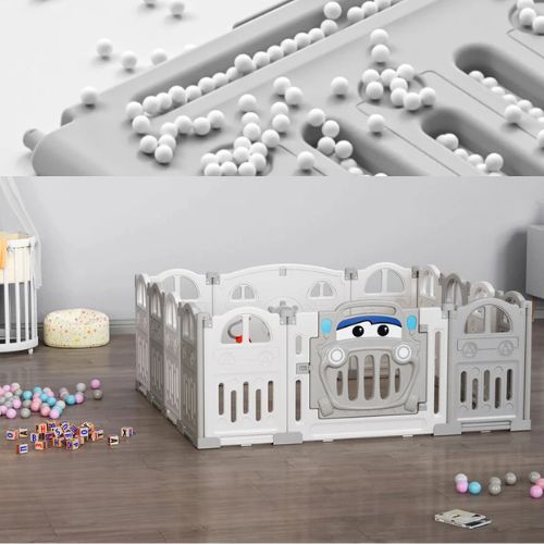 parc bebe gris pratique