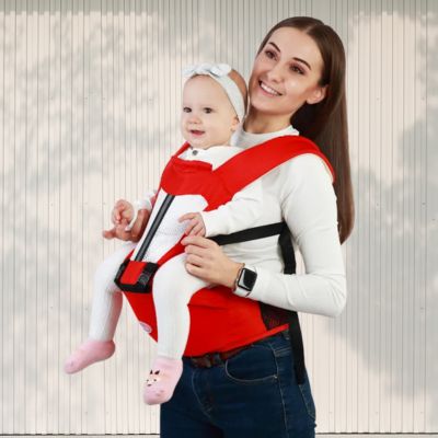 porte bebe rouge ergnomique