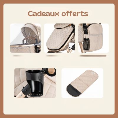 poussette 3 en 1 confortplus cadeau accessoires