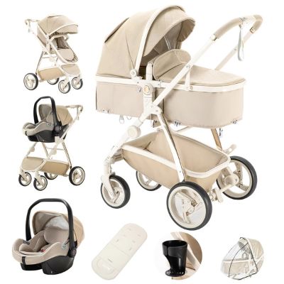 poussette 3 en 1 voyage beige