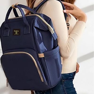 sac a langer a dos bleu