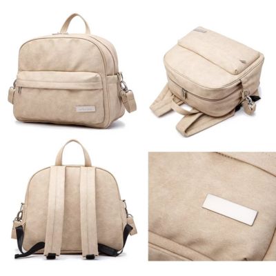 sac a langer bebe à dos beige