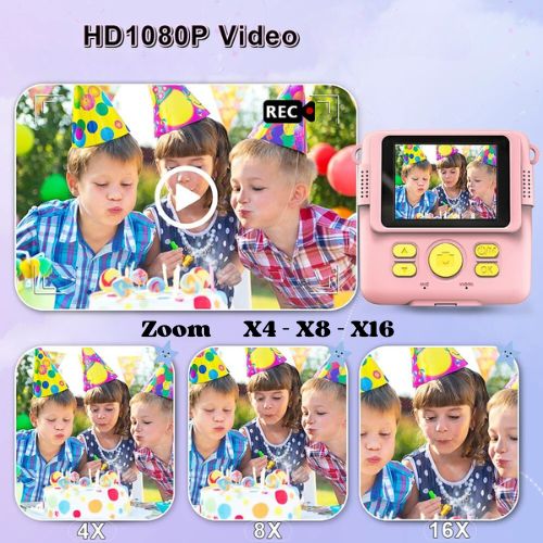 appareil photo instantané enfant cadeau zoom