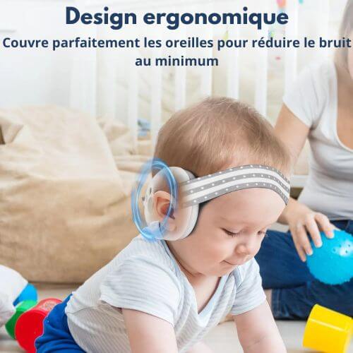 casque anti bruit bébé bambinPaisible design ergonomique