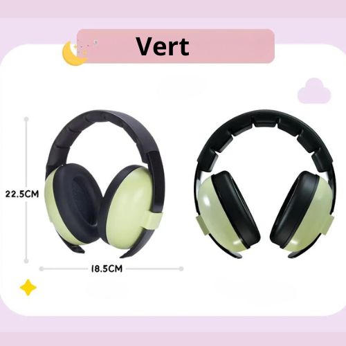 casque anti bruit bébé bébé-zen vert