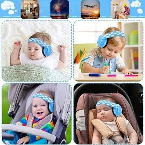 casque anti bruit bébé tranquilou™ banière protectrice