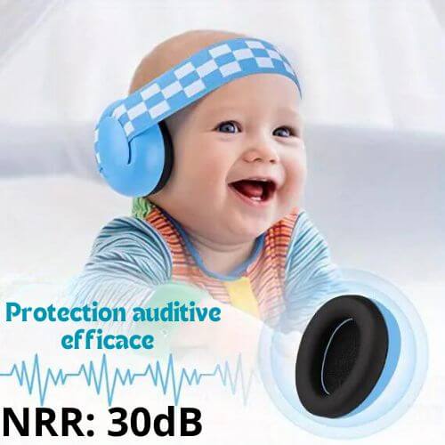 casque anti bruit bébé tranquilou™ protection efficace 