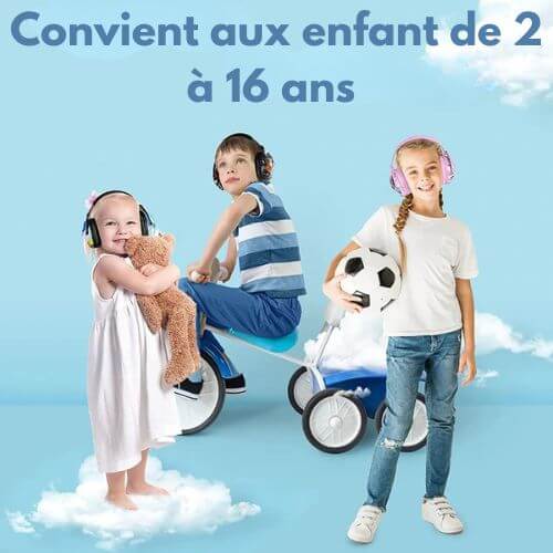 casque anti bruit enfant enfant serein ajustable