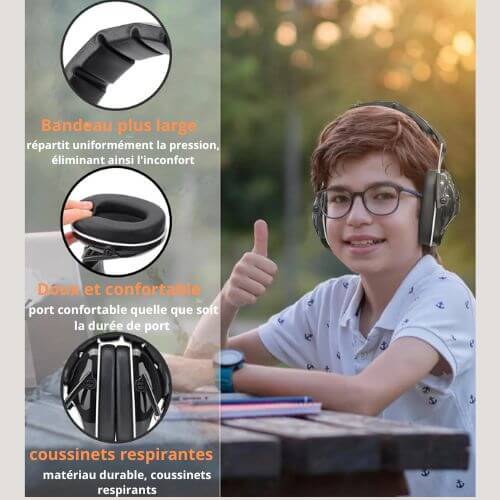 casque anti bruit enfant zenfamily bandeau plus large