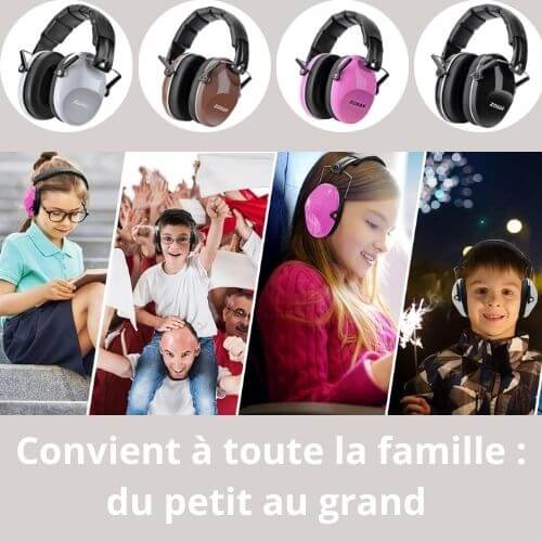 casque anti bruit enfant zenfamily convient aux adultes 