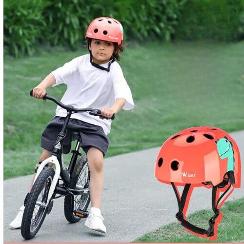 casque enfant WEST  orange
