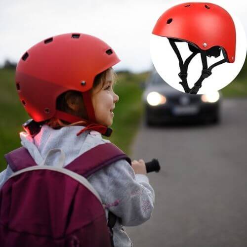 casque enfant Cyclo rouge