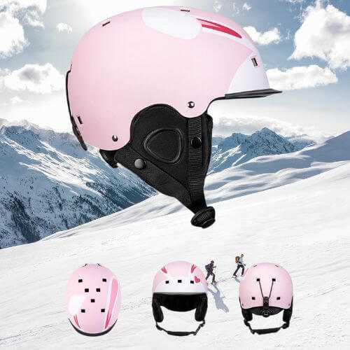 casque ski enfant Copo rose