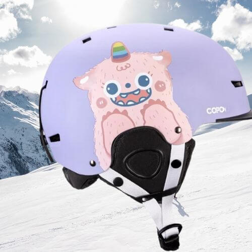 casque ski enfant copo violet