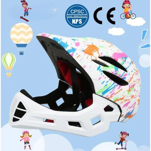 casque velo enfant Biko Blanc fille