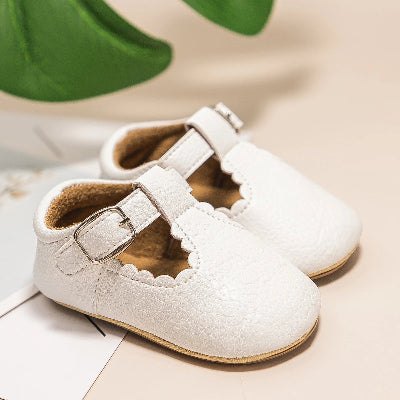 chaussure pour bébé fille blanc