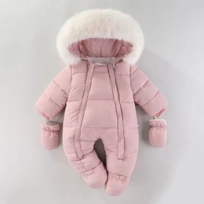 combinaison bebe imperméable rose