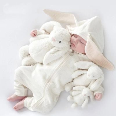 combinaison bebe printemps blanc