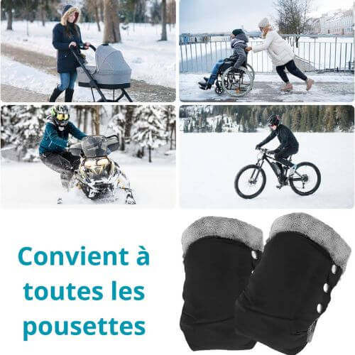 Moufles pour poussette ThermoChaud™ - Maman Confort