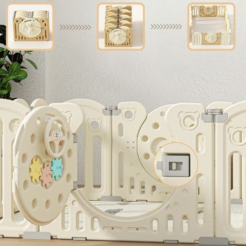 parc bebe beige pratique 